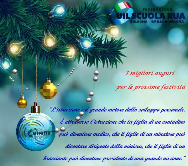 Festività 2022/23: gli AUGURI della FEDERAZIONE UIL Scuola RUA Bologna / Emilia Romagna
