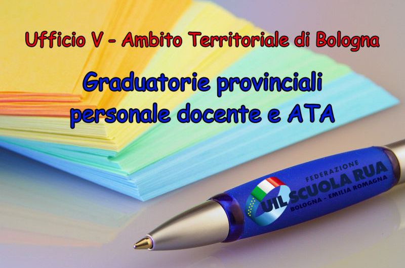 Ufficio V – Ambito Territoriale di Bologna | Graduatorie provinciali personale docente e ATA a.s. 2022/23