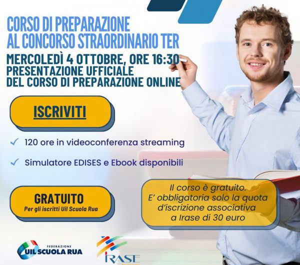Corso online asincrono di preparazione alle prove concorsuali del “CONCORSO STRAORDINARIO TER”