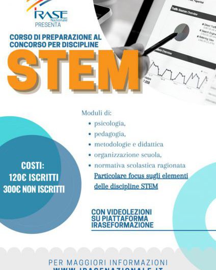 IRASE NAZIONALE | CORSO DI PREPARAZIONE AL CONCORSO ORDINARIO DI I E II GRADO PER LE DISCIPLINE STEM