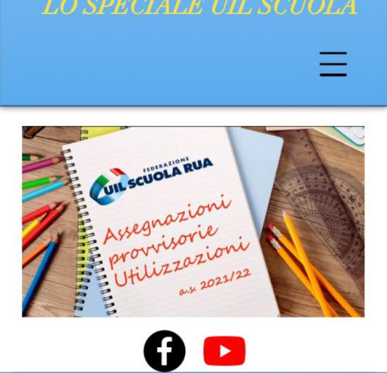 SPECIALE UIL SCUOLA WEB | Utilizzazioni e assegnazioni: on line il sito interamente dedicato alle domande