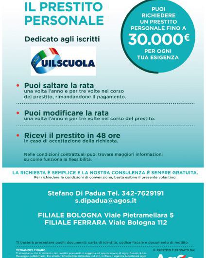 Convenzione UIL Scuola Emilia Romagna – AGOS