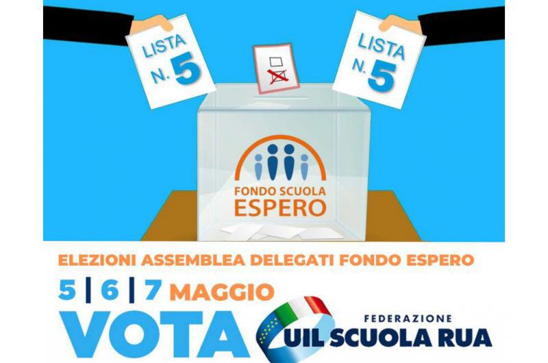 Elezioni dell’assemblea dei delegati del Fondo Espero Il 5, 6 e 7 maggio si rinnova l’Assemblea dei delegati degli associati al fondo.