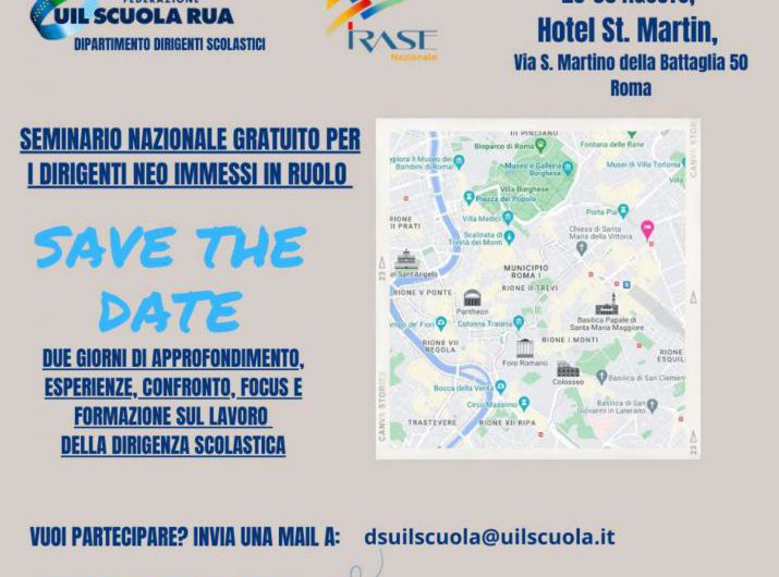 Dirigenti Scolastici: a fine agosto il seminario gratuito di Irase e Uil Scuola