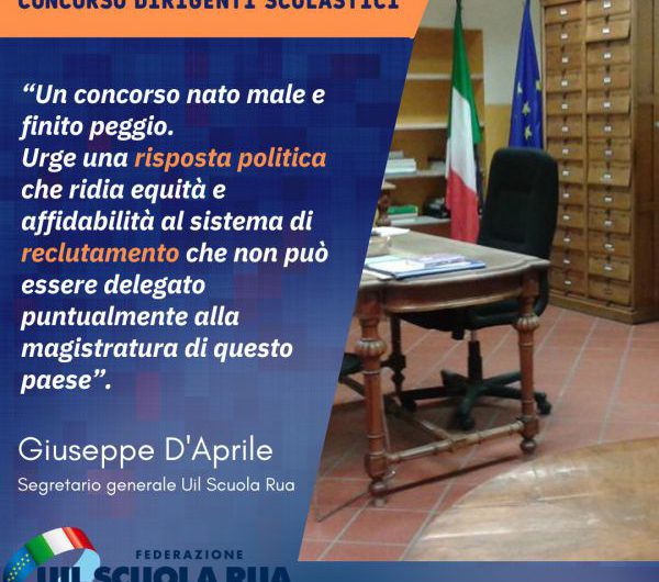 INCONTRO VALDITARA – DIRIGENTI | Dirigenti/D’Aprile: un concorso nato male e finito peggio. Ora serve risposta politica