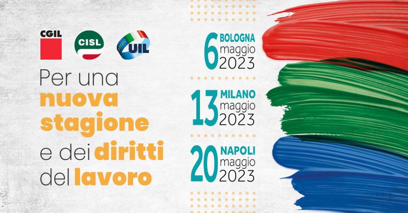 Cgil-Cisl-Uil: mobilitazione unitaria, 6 maggio a Bologna