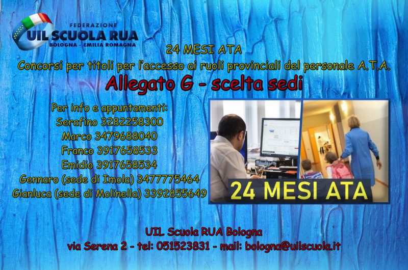 ATA 24 Mesi allegato G – scelta sedi