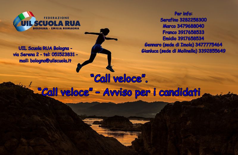 USR Emilia Romagna | “Call veloce” – Avviso per i candidati