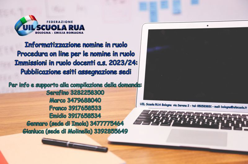 USR Emilia Romagna | Immissioni in ruolo docenti a.s. 2023/24: Pubblicazione esiti assegnazione sedi