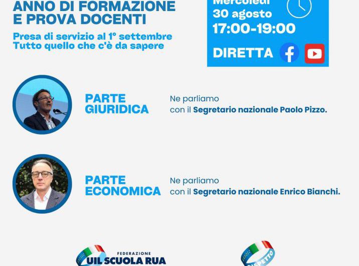 Anno di formazione e prova docenti Presa di servizio il 1 settembre – tutto quello che c’è da sapere