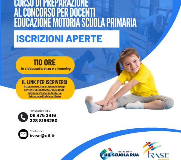 IRASE NAZIONALE | Concorso per docenti Educazione Motoria Scuola Primaria