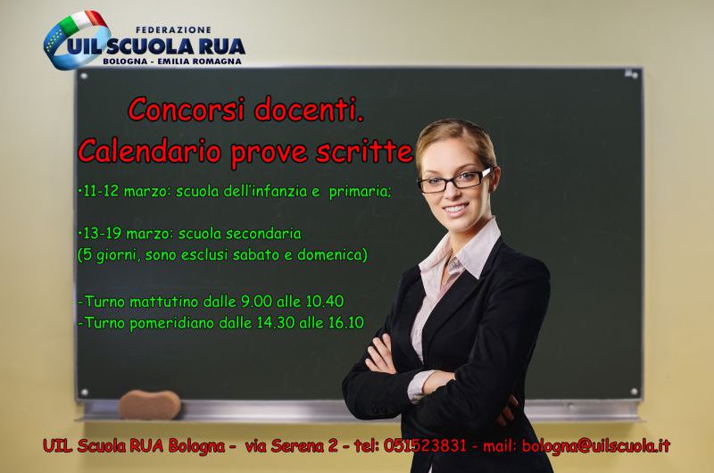 Concorsi docenti. Calendario prove scritte