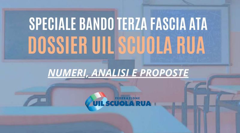 Bando terza fascia Ata, il dossier della Uil Scuola Rua