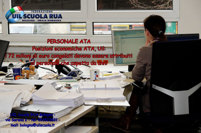 PERSONALE ATA | Posizioni economiche ATA, Uil: i 72 milioni di euro congelati devono essere attribuiti al personale che aspetta da anni