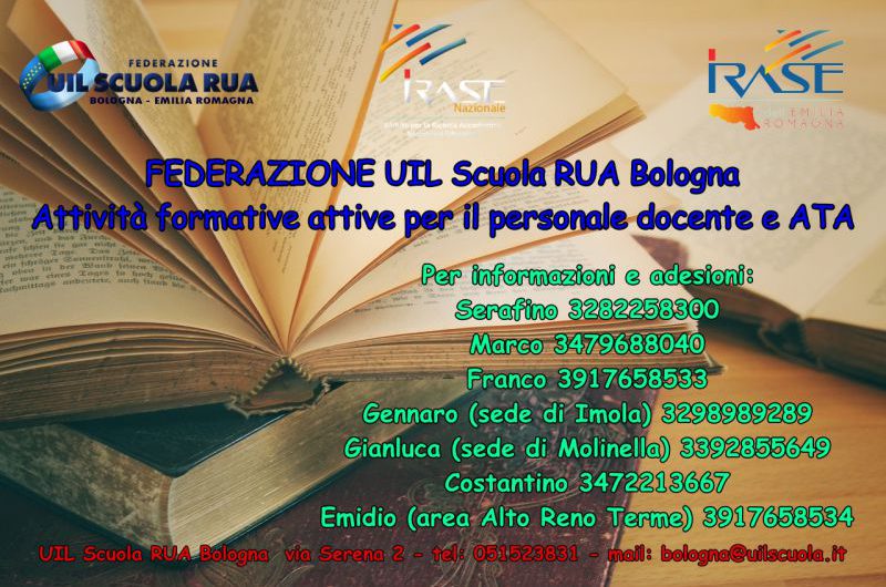 FEDERAZIONE UIL scuola RUA Bologna | Attività formative attive per il personale docente e ATA