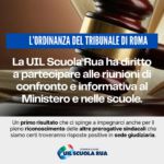 La UIL Scuola Rua ha diritto a partecipare alle riunioni di confronto e informativa