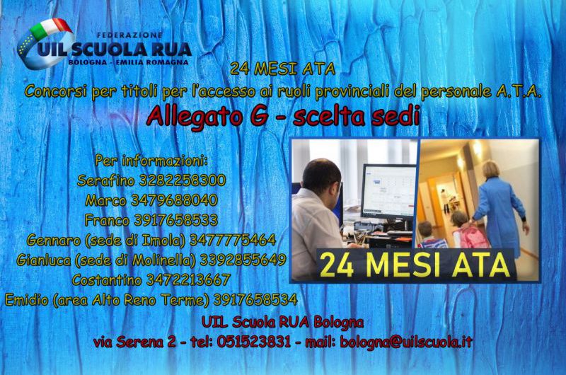 ATA 24 Mesi allegato G – scelta sedi