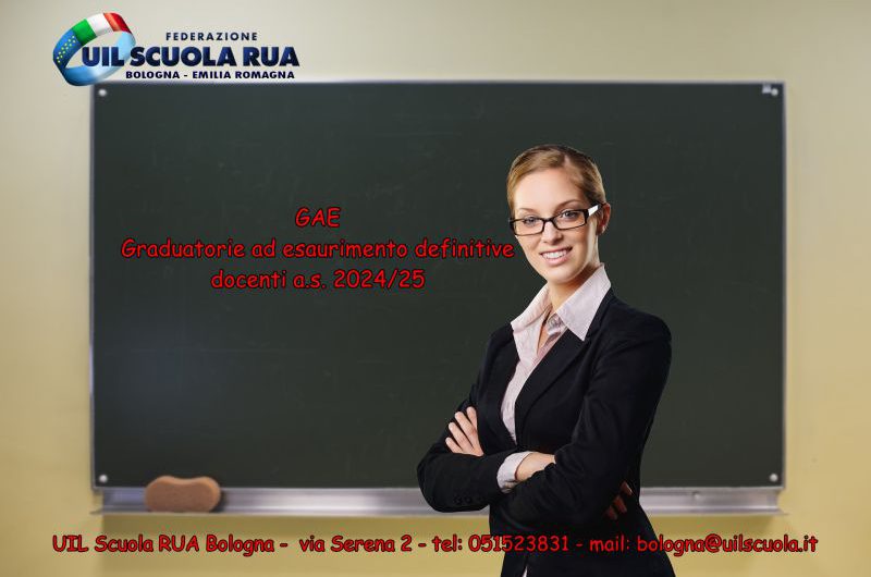 GAE | Graduatorie ad esaurimento definitive docenti a.s. 2024/25