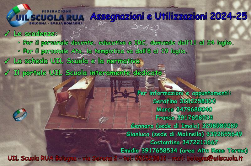 Assegnazioni e Utilizzazioni 2024-25