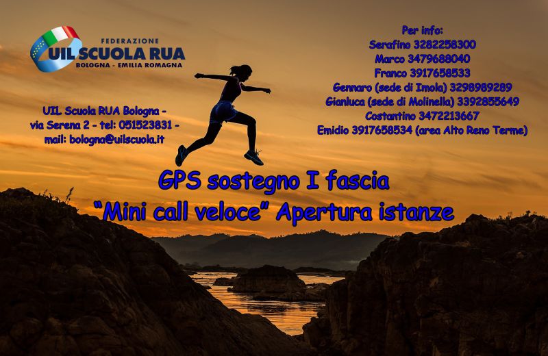GPS sostegno I fascia “Mini call veloce” Apertura istanze