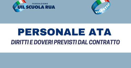 Personale ATA, i diritti e i doveri previsti dal contratto