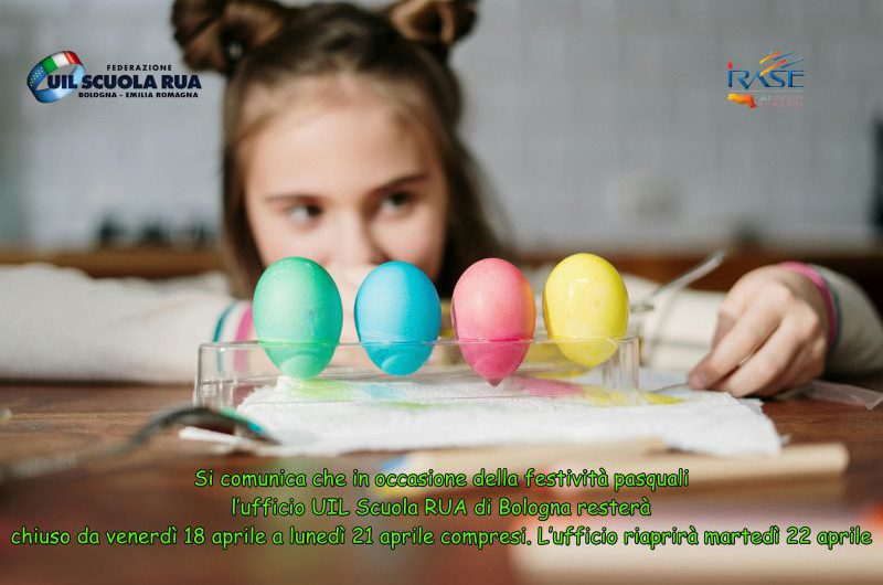 Chiusura ufficio UIL Scuola in occasione della festività pasquali