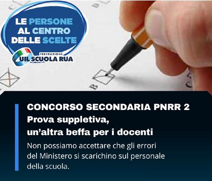 Concorso secondaria PNRR 2, Pizzo: “Prova suppletiva, un’altra beffa per i docenti”