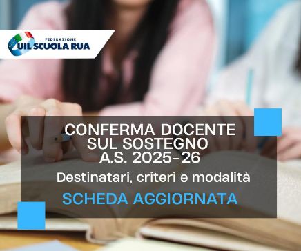 Conferma docente sul sostegno a.s. 2025/26: destinatari, criteri e modalità