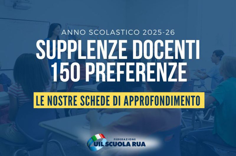 Supplenze docenti a.s. 2025/26: 150 preferenze, apertura prevista il 17 luglio [Schede]