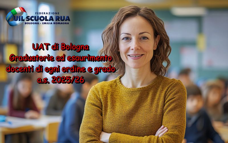 UAT di Bologna | Graduatorie ad esaurimento docenti di ogni ordine e grado – a.s. 2025/26