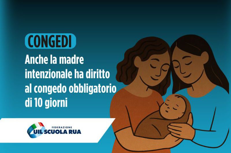 Anche la madre intenzionale ha diritto al congedo obbligatorio di 10 giorni
