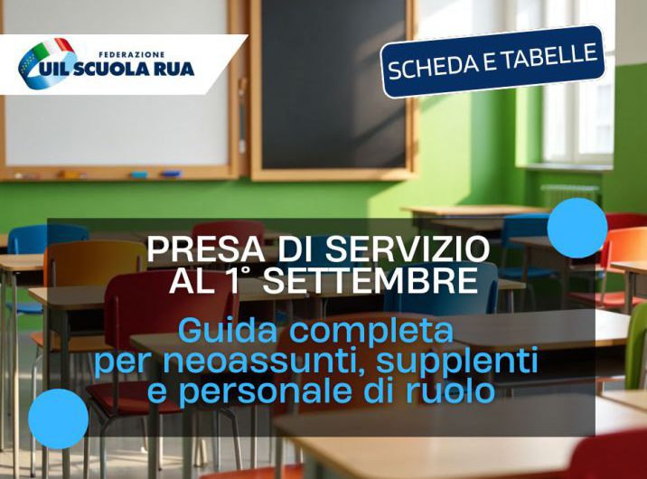 Presa di servizio 1° settembre 2025, guida completa per neoassunti, supplenti e personale di ruolo