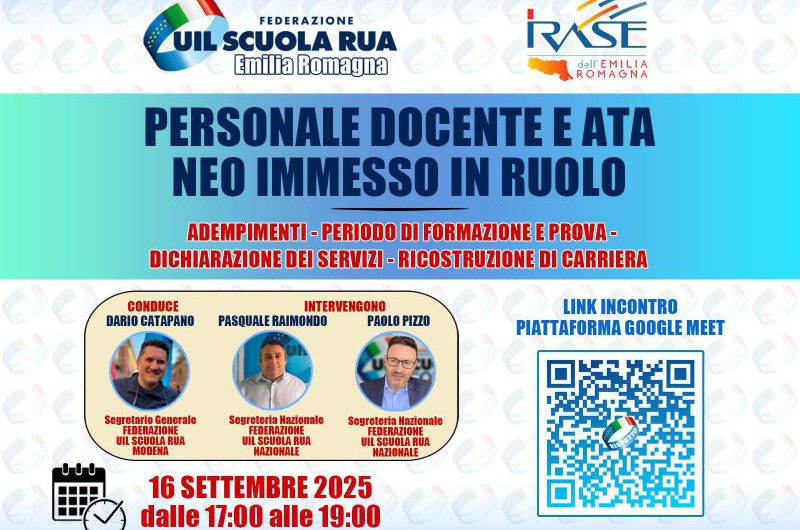WEBINAR – ANNO DI PROVA DOCENTI E ATA Tutti gli adempimenti burocratici spiegati passo dopo passo – Martedì 16 settembre dalle 17.00 alle 19.00 