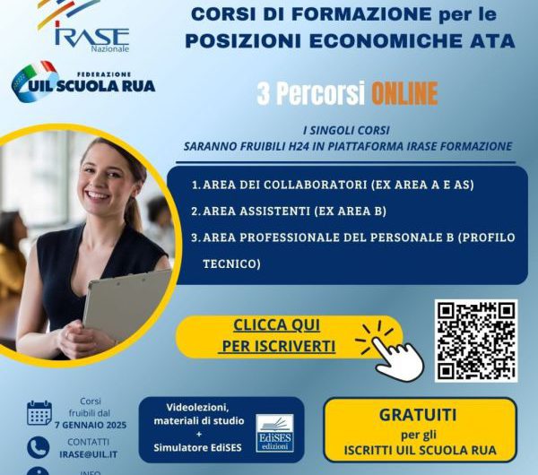 CORSI DI FORMAZIONE per le POSIZIONI ECONOMICHE ATA