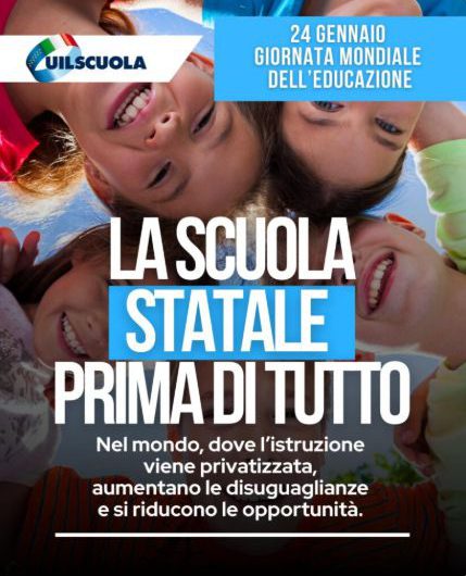 Giornata Mondiale dell’Educazione, D’Aprile: “Il diritto allo studio si difende rafforzando la scuola statale”