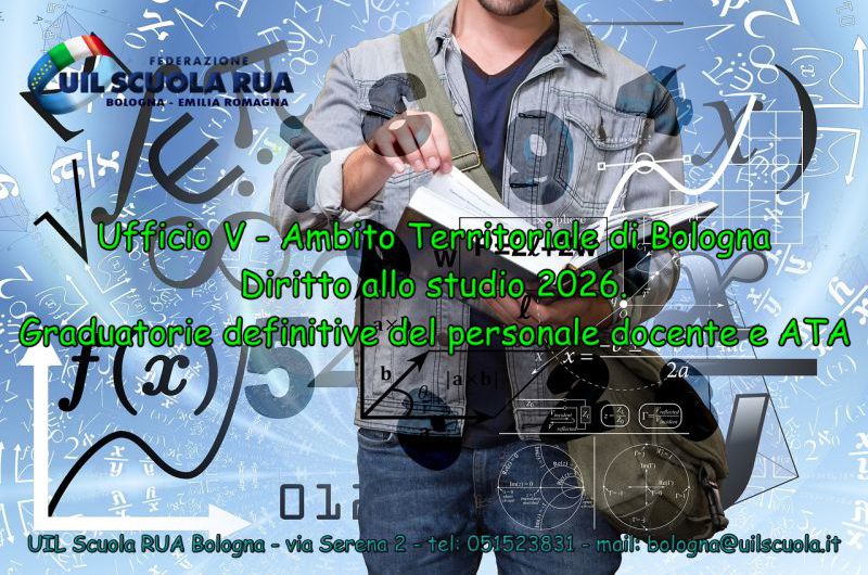 UAT di Bologna | Diritto allo studio 2026. Graduatorie definitive del personale docente e ATA
