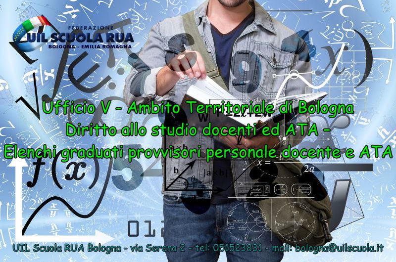 UAT di Bologna | Diritto allo studio 2026. Elenchi graduati provvisori personale docente e ATA