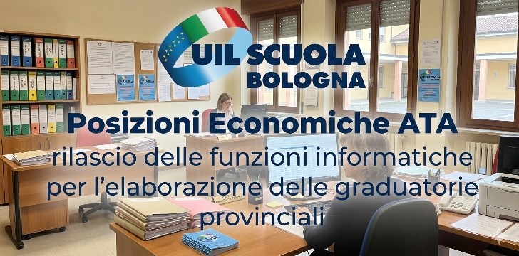 Posizioni Economiche ATA, rilascio delle funzioni informatiche per l’elaborazione delle graduatorie provinciali