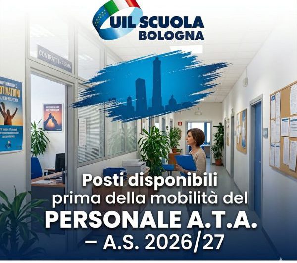 UAT di Bologna | Posti disponibili prima della mobilità del personale A.T.A. – A.S. 2026/27