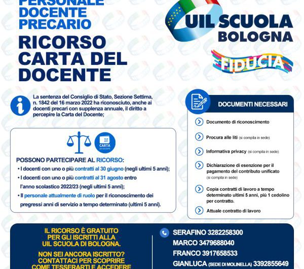 Ricorso Carta del docente