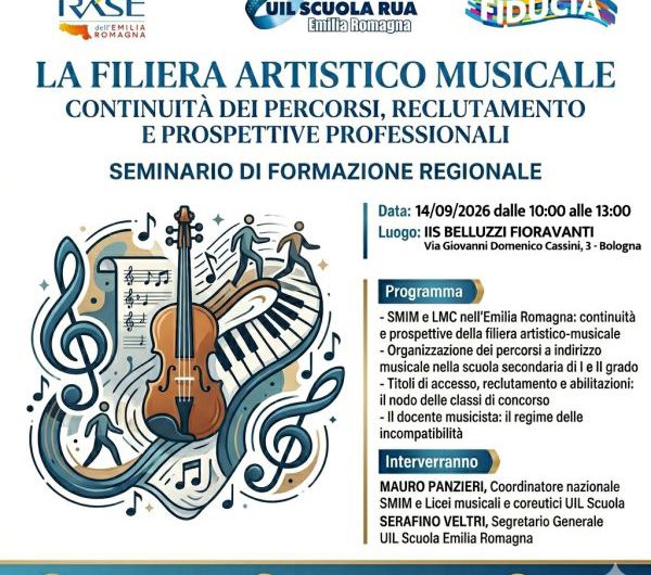 IRASE REGIONALE dell’EMILIA ROMAGNA | Seminario di formazione regionale “LA FILIERA ARTISTICO MUSICALE – continuità dei percorsi, reclutamento e prospettive professionali”