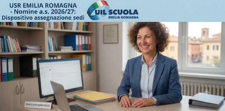 USR Emilia Romagna | Nomine a.s. 2026/27: Dispositivo assegnazione sedi