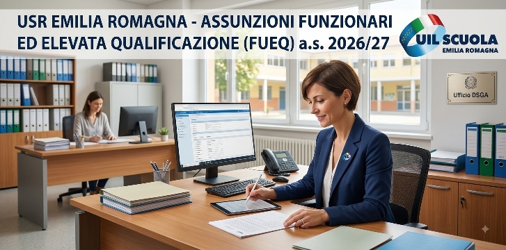 USR Emilia Romagna | ASSUNZIONI FUNZIONARI ED ELEVATA QUALIFICAZIONE (FUEQ) a.s. 2026/27