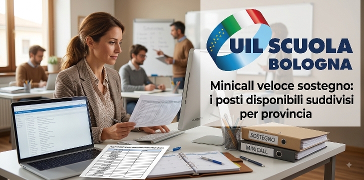 Minicall veloce sostegno: i posti disponibili suddivisi per provincia