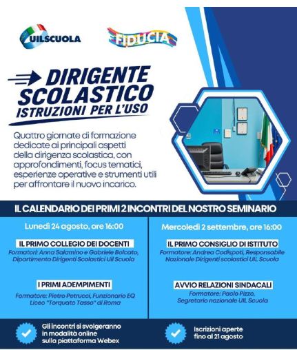 Dirigente scolastico, istruzioni per l’uso: al via il ciclo di formazione UIL Scuola