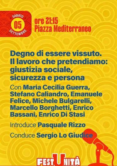 Degno di essere vissuto. Il lavoro che pretendiamo: giustizia sociale, sicurezza e persona.
