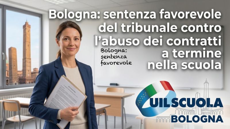 Bologna: sentenza favorevole del Tribunale contro l’abuso dei contratti a termine nella scuola