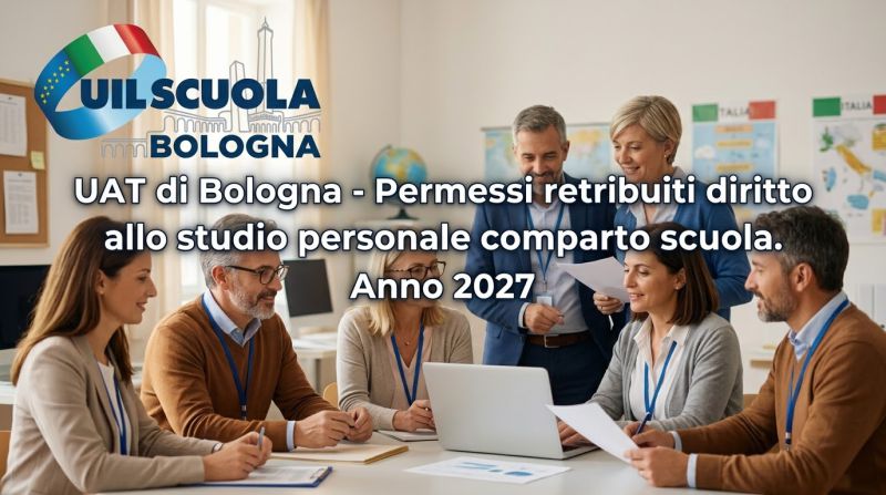 UAT di Bologna | Permessi retribuiti diritto allo studio personale comparto scuola. Anno 2027