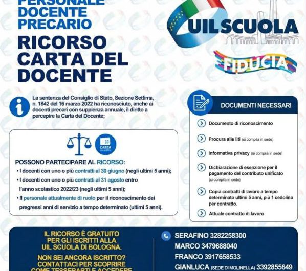 Ricorso Carta del docente